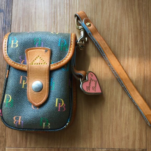 Dooney & Bourke Rainbow Leather Camera Case - Picture 1 of 2